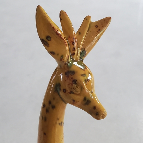 MCM Roselane California Pottery Ceramic Giraffe or Deer Figurine 1960s Vintage - Picture 6 of 8
